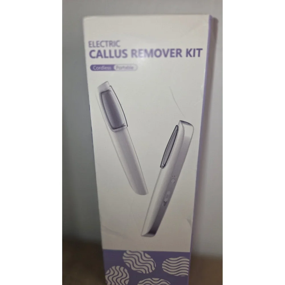 Electric Callus Remover Kit Cordless 3-Speed‎ Rechargeable Foot Scrubber
